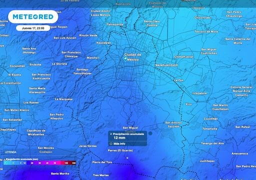 Se avecinan tormentas y un enfriamiento generalizado en CDMX: los aguaceros m&aacute;s relevantes en demarcaciones del sur