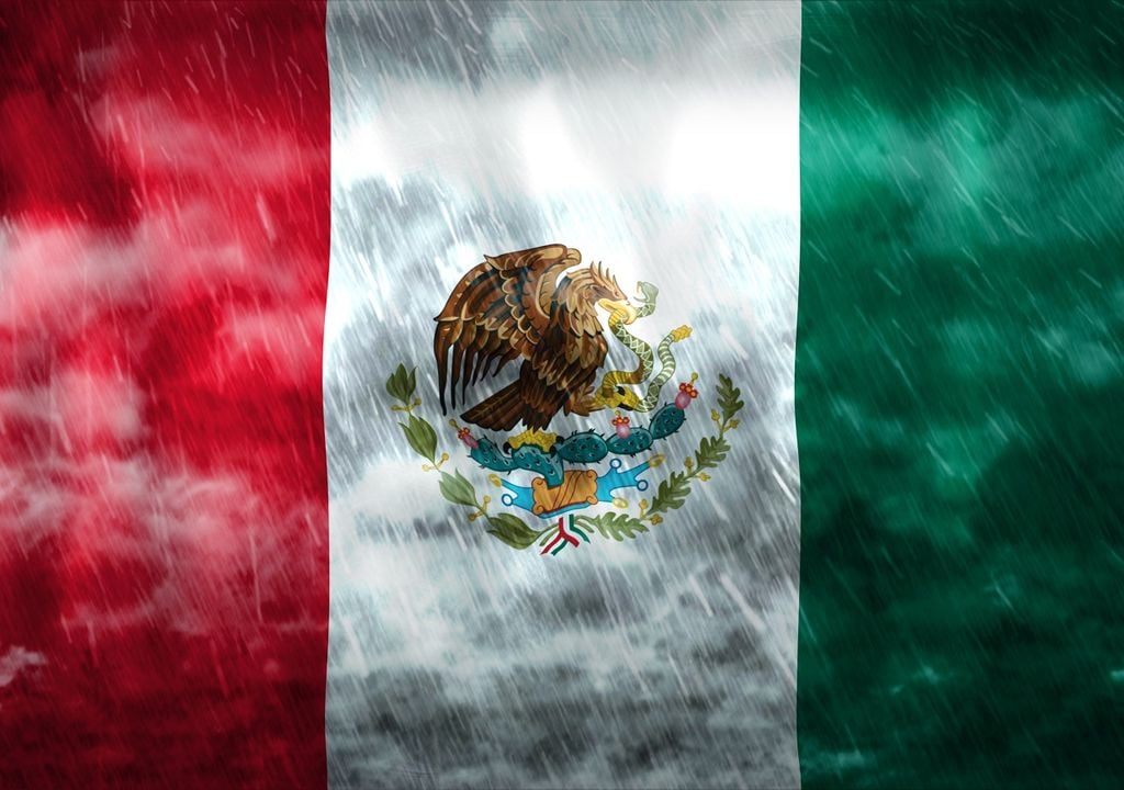 Fiestas patrian con lluvias en México