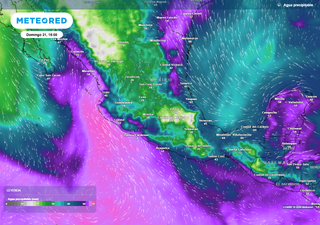 Se cubrir&aacute; de lluvias la mitad Centro-Sur del pa&iacute;s hoy domingo, con calor superando 40 &deg;C en el Norte y Golfo de M&eacute;xico