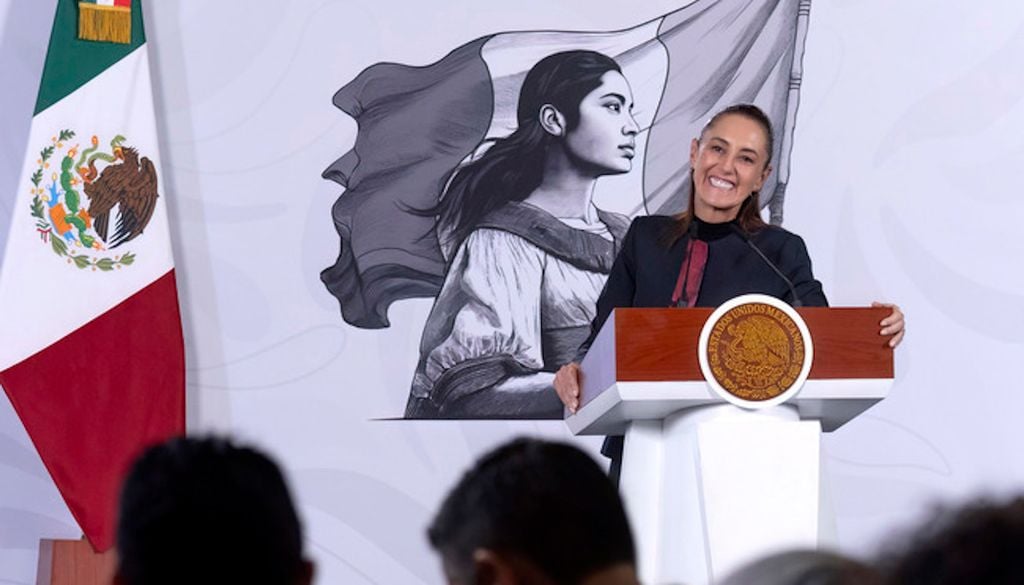 La presidenta de México, anuncia decreto para implementar trabajo a distancia en oficinas y suspensión de clases en CDMX en inauguración del Mundial 2026. Crédito: Gobierno de México. La presidenta de México, anuncia decreto para implementar trabajo a distancia en oficinas y suspensión de clases en CDMX en inauguración del Mundial 2026. Crédito: Gobierno de México.