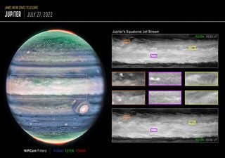 Se descubre un jet nunca antes visto en las nubes de Júpiter gracias al Telescopio Espacial James Webb