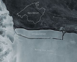 Se desprende el iceberg más grande del mundo en la Antártida: A-76