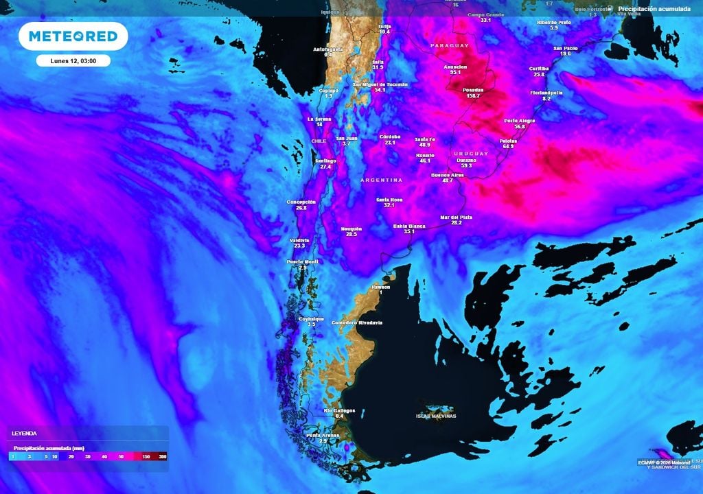 Argentina alerta naranja SMN tormentas fuertes severas El Niño Gran parte del país espera lluvias en el resto de esta semana.