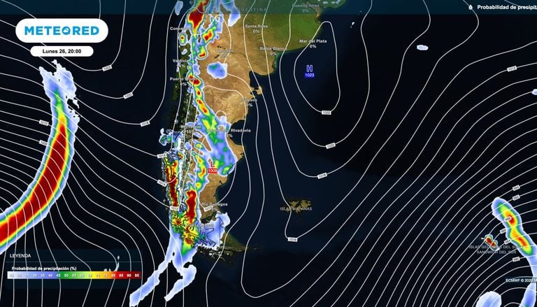 Se esperan tormentas hasta el sur de Santa Cruz: c&oacute;mo sigue el tiempo esta semana en Patagonia