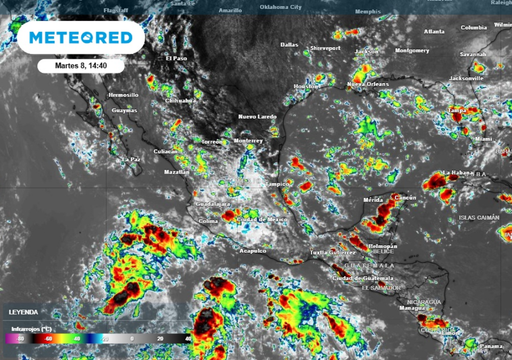 Se esperan tormentas intensas para este mi&eacute;rcoles en M&eacute;xico. Posibles inundaciones y ca&iacute;da de granizo.