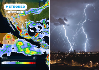 Hasta 100 mm de precipitaci&oacute;n acumulada, inundaciones y ca&iacute;da de granizo ma&ntilde;ana mi&eacute;rcoles