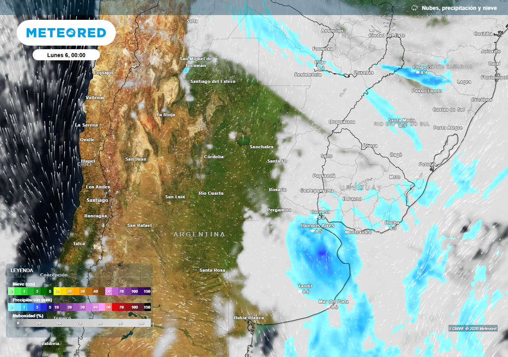 Tiempo frío Argentina Se espera el regreso de lluvias el domingo a la región central.