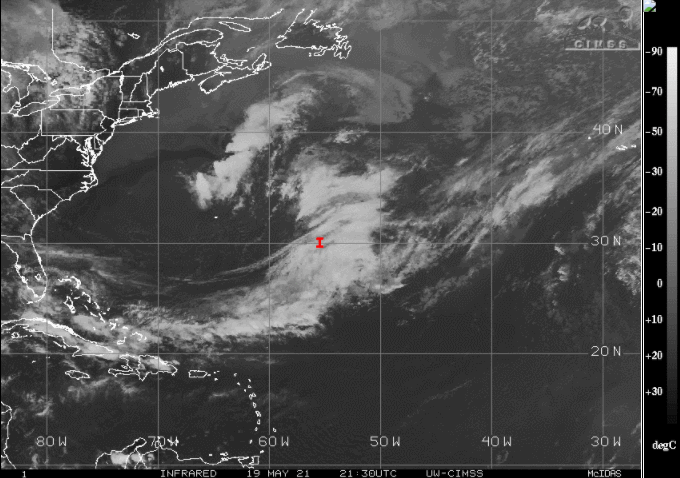 Se forma el Invest 90L: posible ciclón subtropical Ana