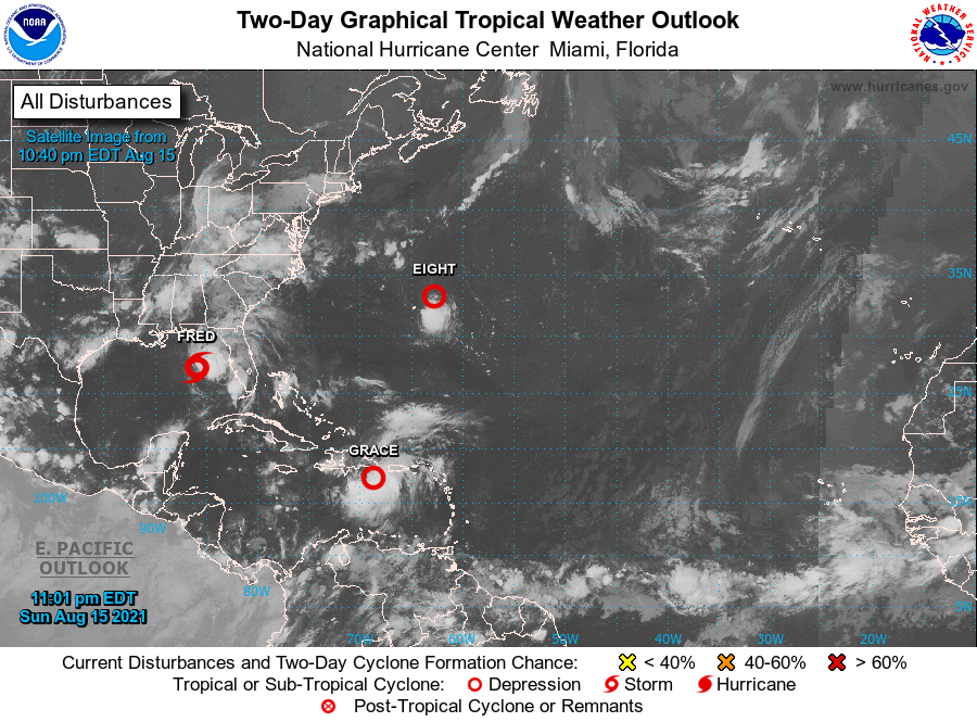 Se Forma La Depresión Tropical 8 Fred Y Grace Afectan Zonas Habitadas 6950