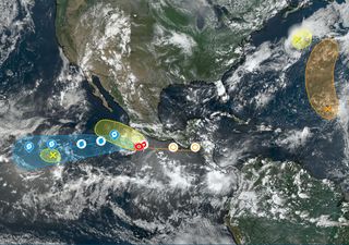 Se forma la depresión tropical cinco-E en aguas del Pacífico mexicano, favorece aguaceros y vientos fuertes