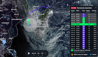 Se forma la tormenta tropical Jasmine