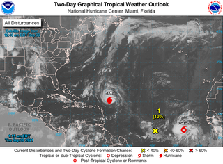 Se forma la tormenta tropical Victor que llegará a ser huracán
