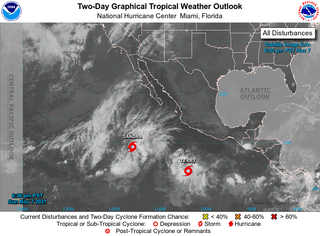 Se forman las tormentas tropicales Sandra y Terry en el Pacífico