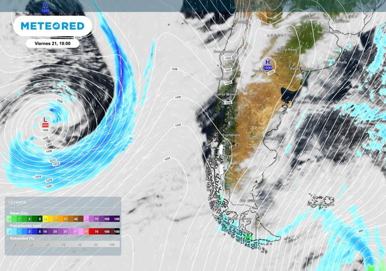 Se instala un potente anticicl&oacute;n en la Patagonia y traer&aacute; un fin de semana mayormente estable y fr&iacute;o