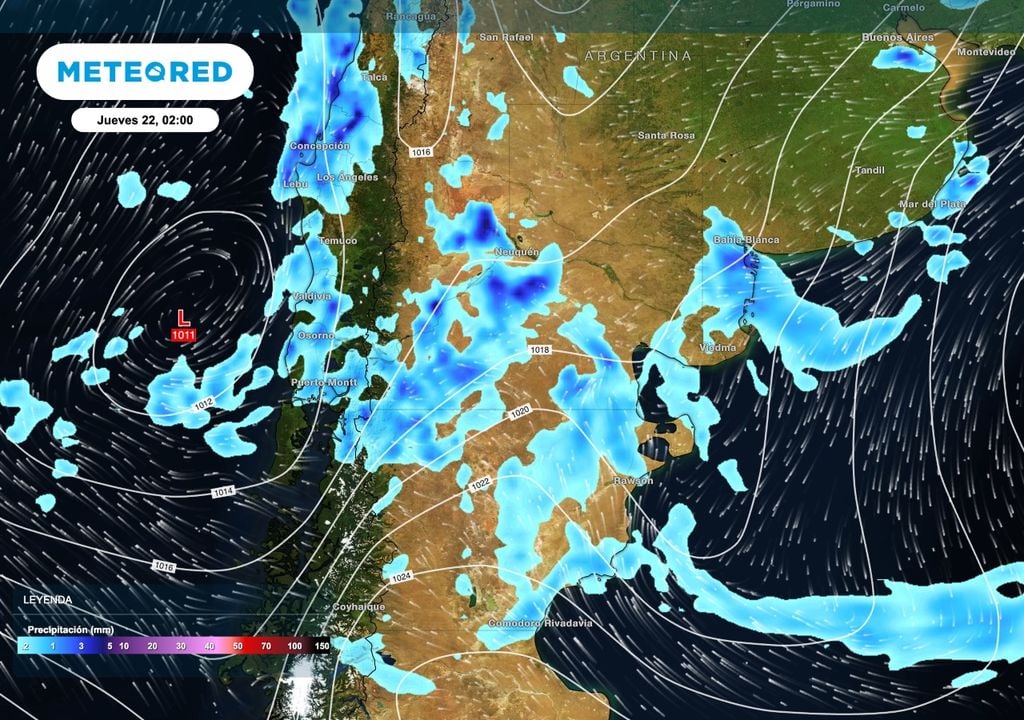 Las lluvias asociadas a las tormentas podrán ser localmente intensas con acumulados de lluvia importantes en poco tiempo.