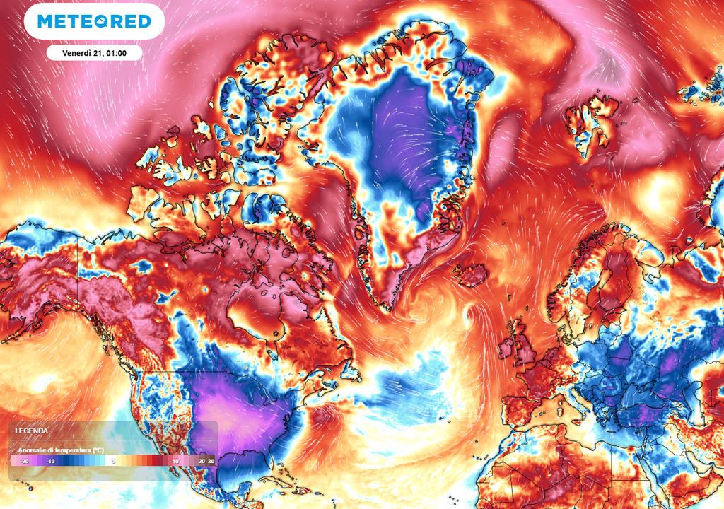 Anomalie delle temperature.