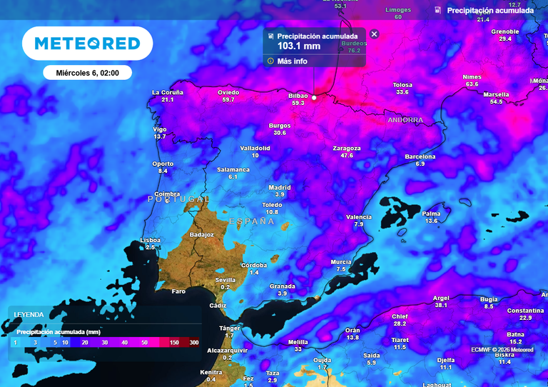 Se aproxima una dana que llenar&aacute; Espa&ntilde;a de tormentas entre el domingo y el mi&eacute;rcoles