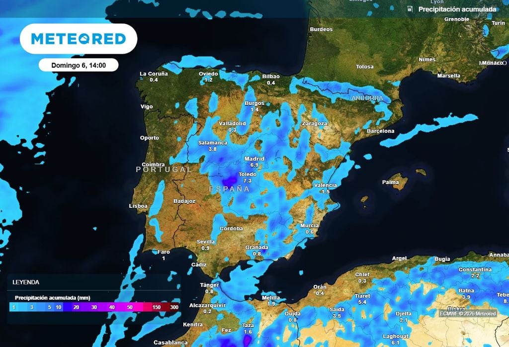 Durante el fin de semana las tormentas ganarán extensión e intensidad en la Península, aunque serán muy irregulares.