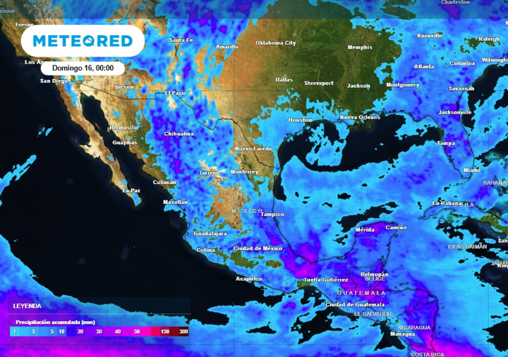 Lluvias Pronóstico de lluvias para este sábado en México.