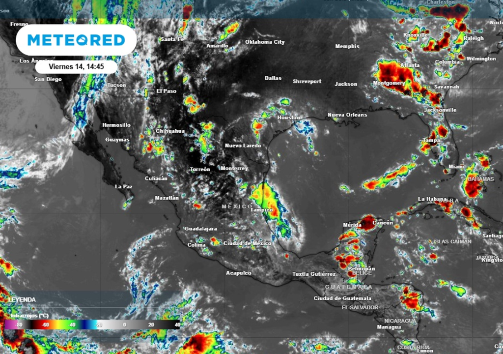Tormentas Lluvias intensas en México se estarán presentando este sábado.