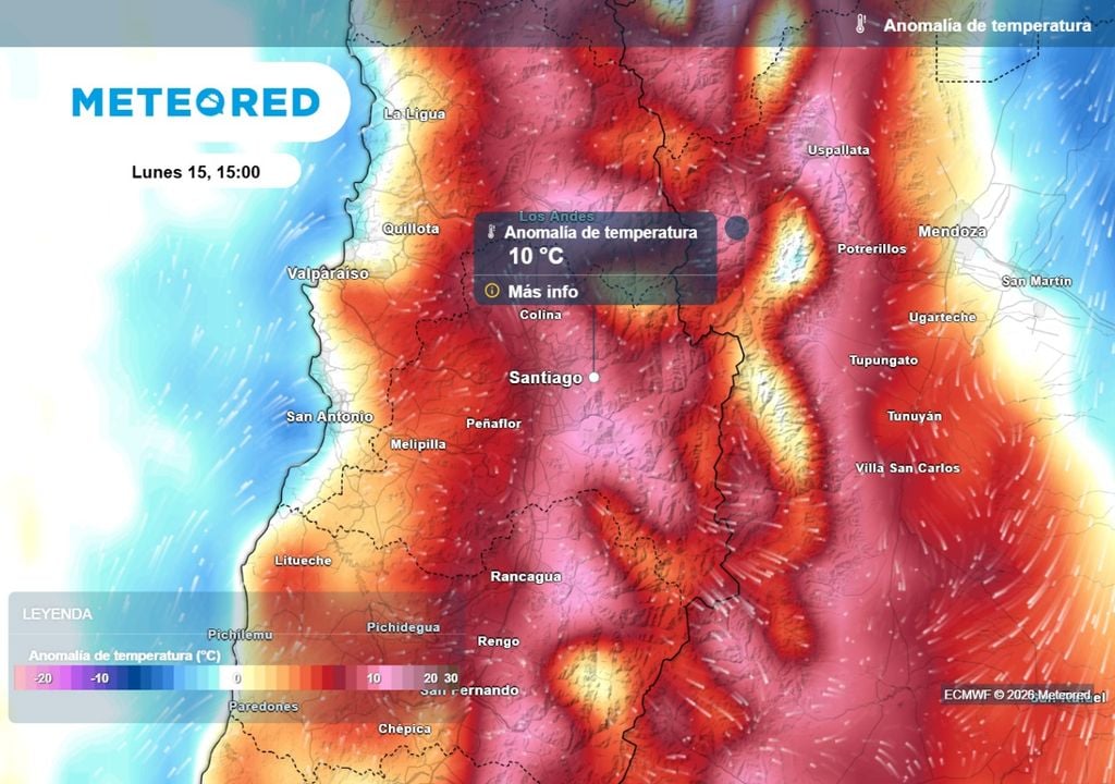 La semana comienza con calor otoñal en la Región Metropolitana: máximas de hasta 21 °C en Quinta Normal.