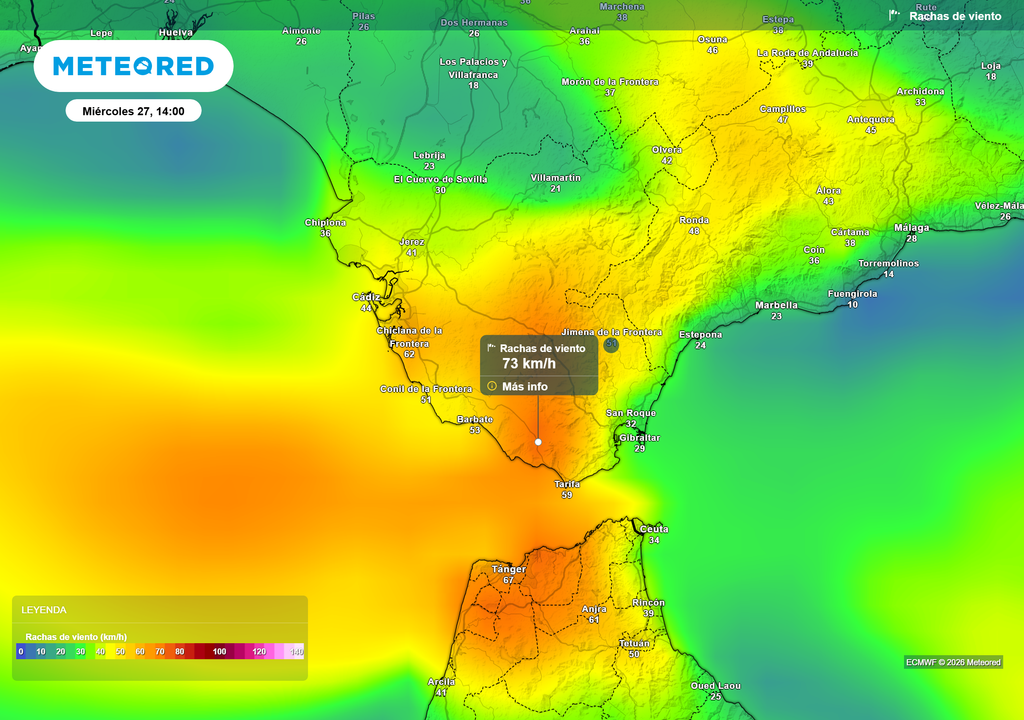 El viento de levante seguirá soplando con fuerza en la jornada de hoy.
