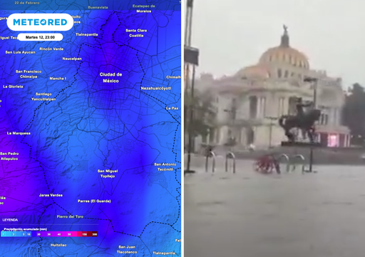 Activan Alertas Roja, Naranja y Amarilla: por aguaceros e inundaciones severas en diversas demarcaciones de la CDMX