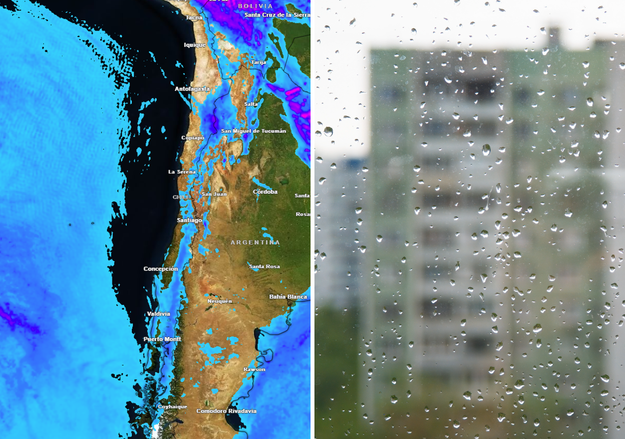 Las precipitaciones serán débiles el domingo (07), pero ellas abrirán la puerta para que los frentes regresen a Chile la próxima semana.