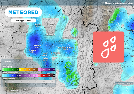 &ldquo;Se rompe la calma en Santiago&rdquo;: frente fr&iacute;o llega con lluvias este domingo a la Regi&oacute;n Metropolitana