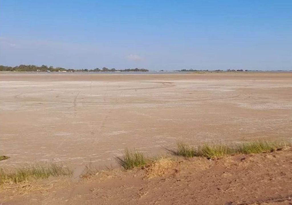 Laguna de Gómez que se redujo en un 95 %