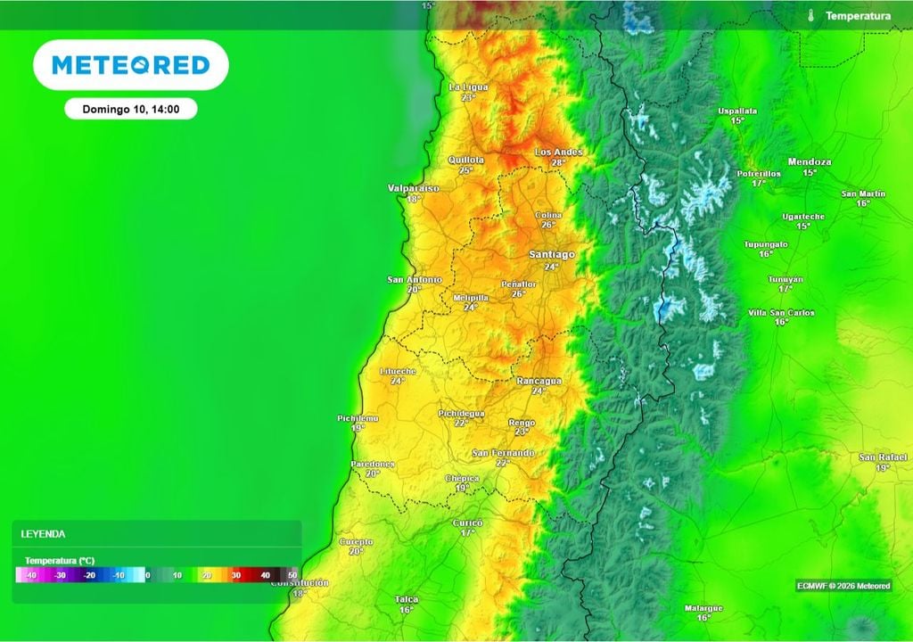 Domingo de carácter veraniego en la zona centro-norte, con máximas que superarán los 25°C.