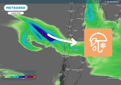 No da tregua: nuevo sistema frontal con r&iacute;o atmosf&eacute;rico y tormentas el&eacute;ctricas dejar&aacute; lluvias en la zona central
