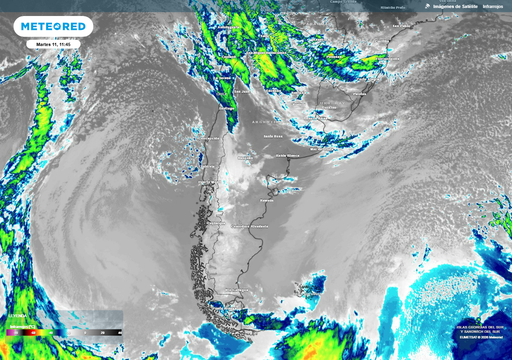 Se viene otro fuerte temporal de nieve en alta cordillera, y las lluvias y tormentas retornan al Litoral y Buenos Aires