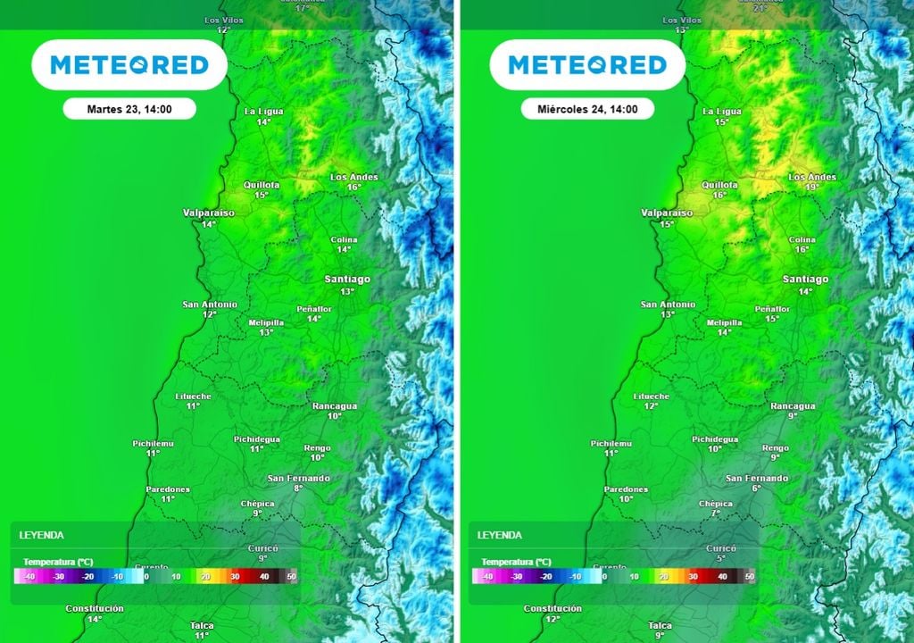 Entre el martes y miércoles podremos presenciar cómo aumentan las temperaturas de un día para otro en el centro norte.