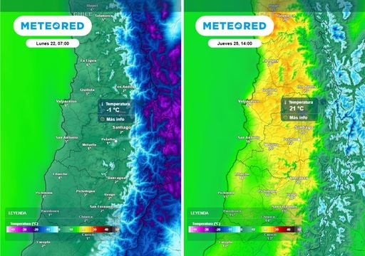 &iquest;Se viene un veranito de San Juan? De m&iacute;nimas de 0&deg;C a m&aacute;ximas sobre los 20&deg;C en la zona central.