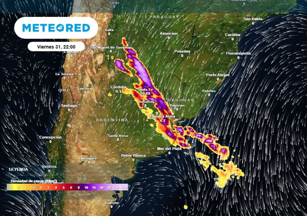 Hay alerta por tormentas para el centro del país