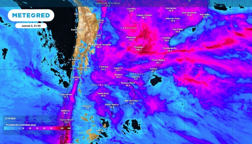 el niño El NEA podría recibir más de 100 mm a medidos de la semana