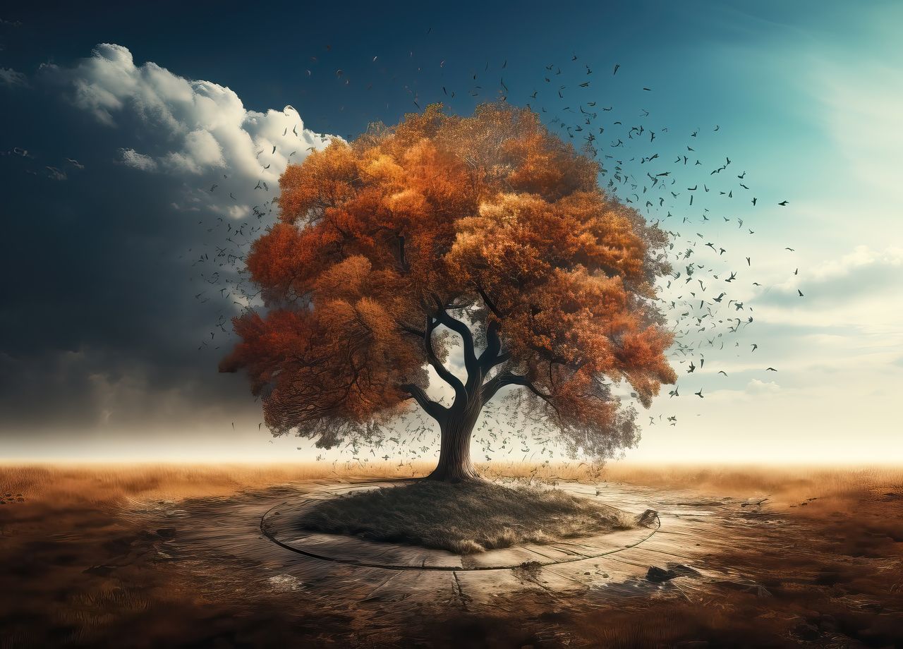 Avec la succession de périodes très chaudes et une sécheresse automnale qui s'installe, les végétaux ont beaucoup souffert, certains arbres sacrifiant même leurs feuilles (photo d'illustration).
