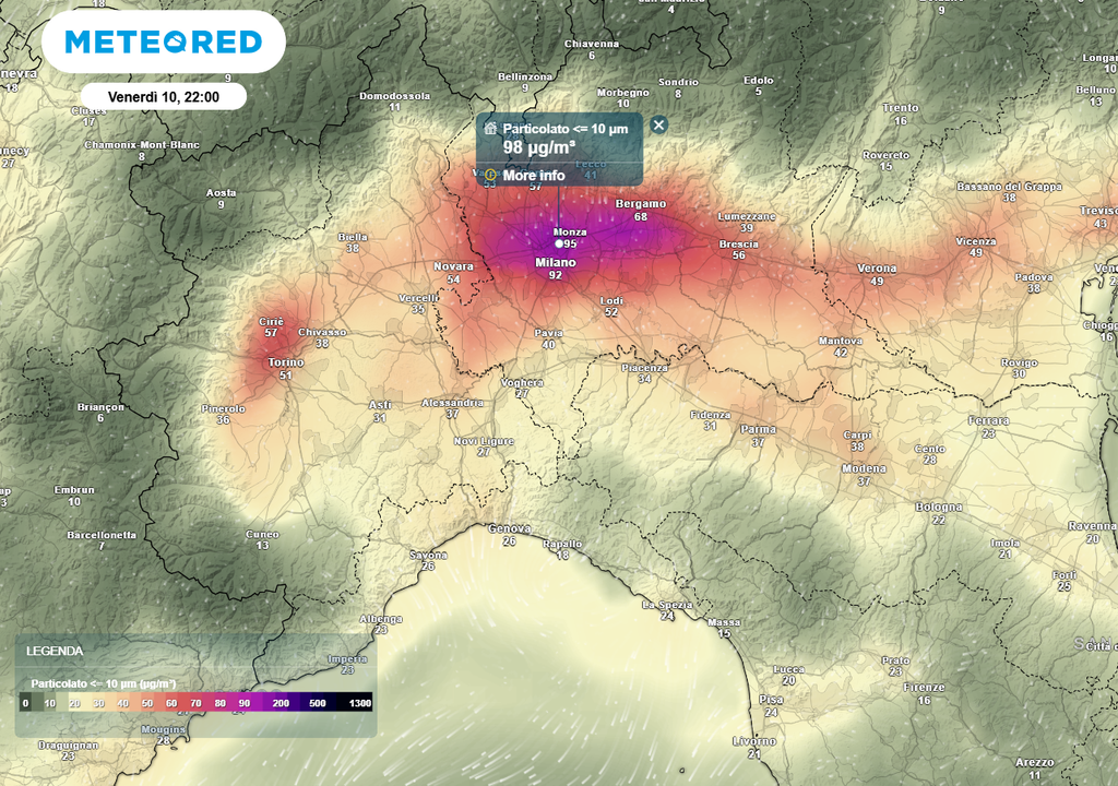 Particolato sopra ai limiti di legge per la salute sull'area tra Milano e Bergamo