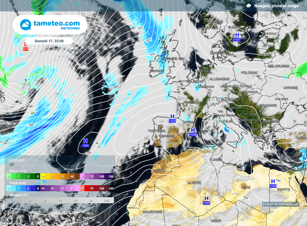 Les puissantes dépressions seraient éloignées de l'hexagone la plupart du temps.