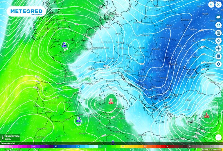 Las heladas remiten pero el aire polar continental apunta de nuevo a España Las heladas remiten pero el aire polar continental apunta de nuevo a España