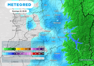 ¿Seguirá la lluvia en Santiago este fin de semana? Así estará el tiempo en la región Metropolitana