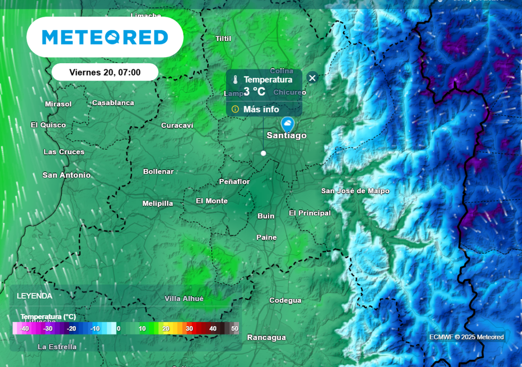 Temperaturas mínimas Temperaturas mínimas