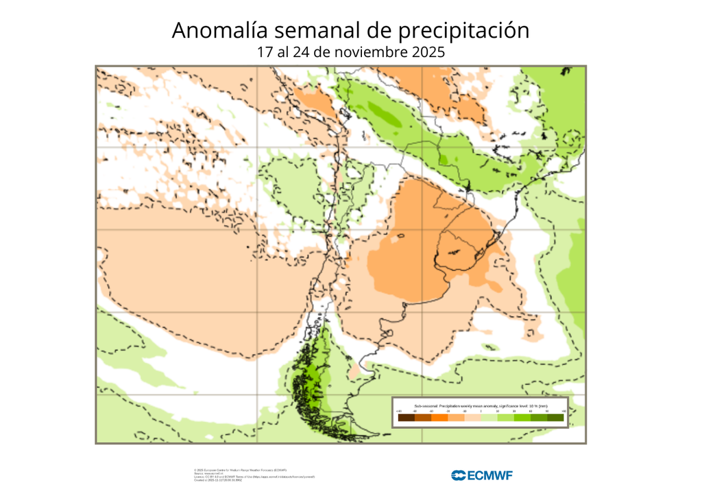 Pronóstico segunda quincena de noviembre 2025, Meteored, Chile Pronóstico segunda quincena de noviembre 2025, Meteored, Chile