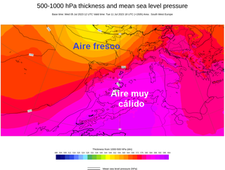 Posible ola de calor en España en julio de 2023, días antes del periodo canicular