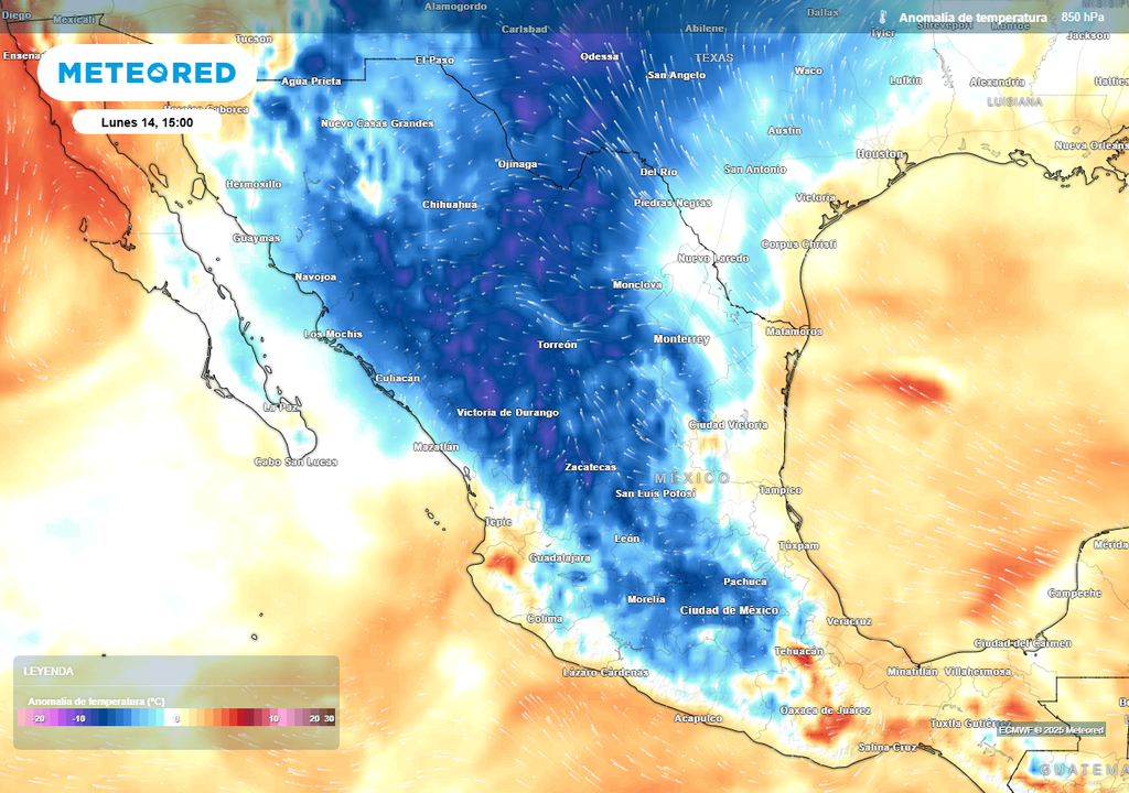 Pronóstico de anomalías de temperaturas Pronóstico de anomalías de temperaturas