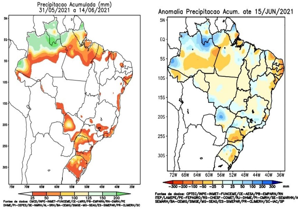 precipitação junho precipitação junho