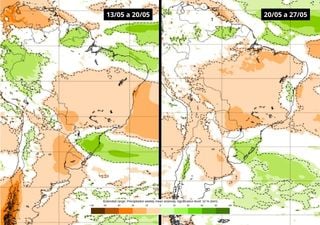 Segunda quinzena de maio no Brasil: previsão indica alívio nas temperaturas com a chegada do frio e chuvas elevadas