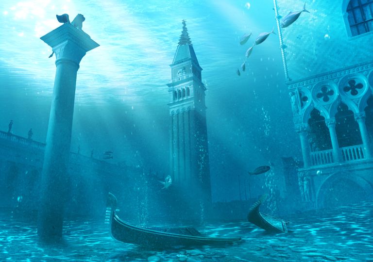 Veneza Itália submersa alterações climáticas Veneza Itália submersa alterações climáticas