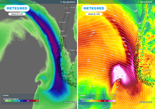 Seis regiones de Chile concentrar&aacute;n las lluvias esta semana: temporales con r&iacute;o atmosf&eacute;rico y tormentas a la vista
